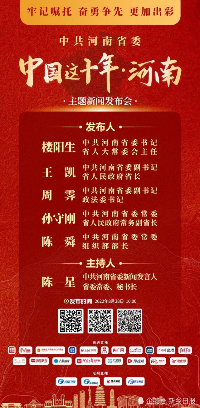 中国这十年-河南主题发布会 明天召开_半岛.综合体育入口(图1)
